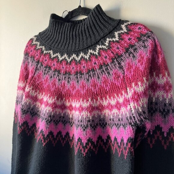 Lucky Brand Women's Fair Isle Turtleneck Sweater - Picture 4 of 8